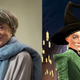 Dame Maggie Smith and the in-game version of Professor McGonagall from Harry Potter: Hogwarts Mystery